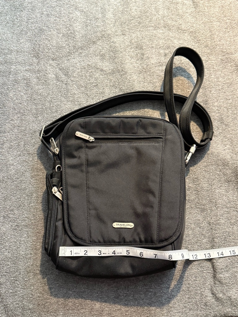 Travelon Compact Black Crossbody Bag